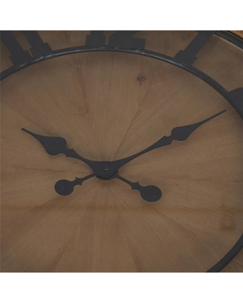 MESA CENTRO RELOJ NATURAL DM-MADERA 80 X 80 X 41 CM