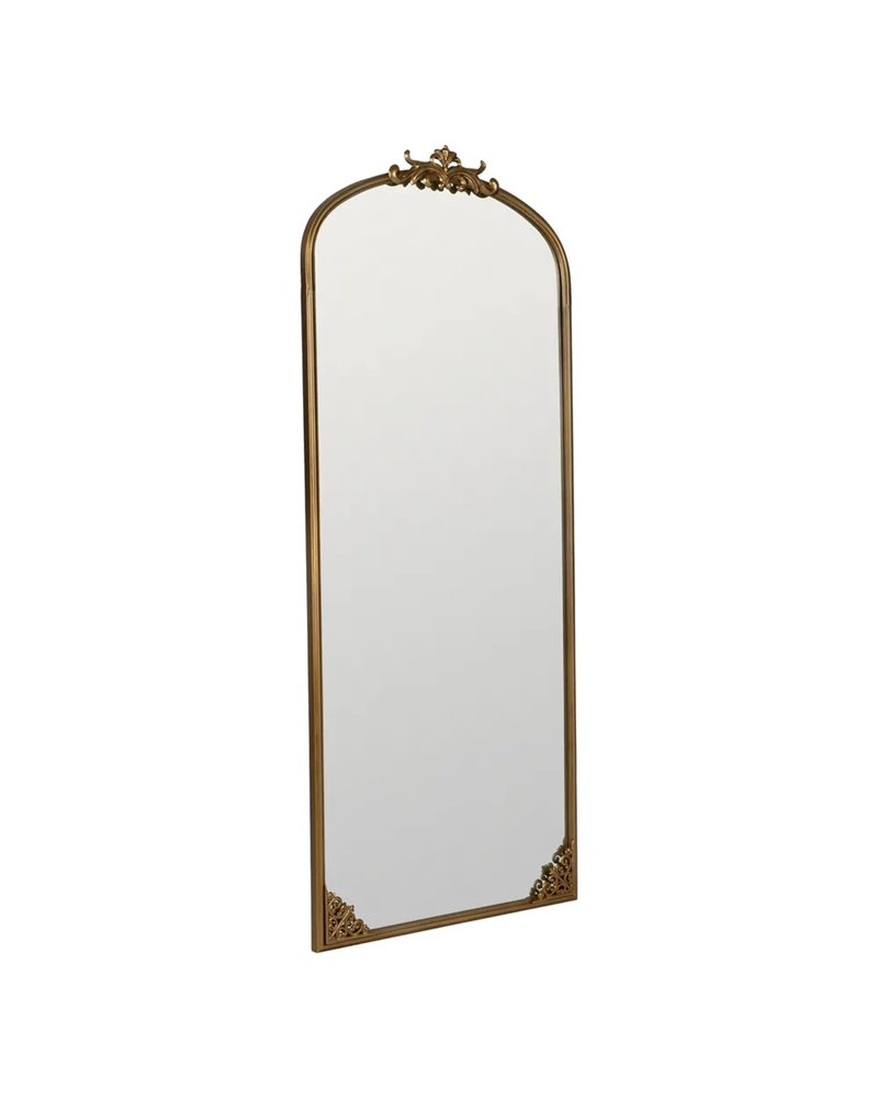 ESPEJO VESTIDOR ORO METAL DECORACIÓN 80 X 4 X 193 CM