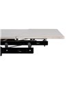 MESA EXTENSIBLE BLANCO-NEGRO 170 X 90 X 76 CM