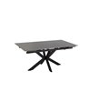 MESA EXTENSIBLE GRIS-NEGRO 170 X 90 X 76 CM