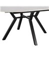 MESA EXTENSIBLE BLANCO-NEGRO 120 X 120 X 75 CM