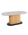 MESA COMEDOR BLANCO-NATURAL 180 X 90 X 75 CM