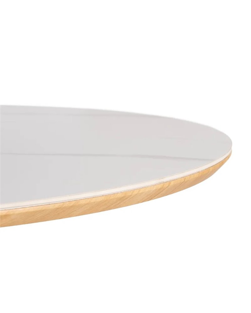 MESA COMEDOR BLANCO-NATURAL 180 X 90 X 75 CM