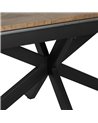 MESA EXTENSIBLE NATURAL-NEGRO DM-METAL 160 X 90 X 77 CM