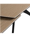 MESA EXTENSIBLE NATURAL-NEGRO 180 X 90 X 76 CM