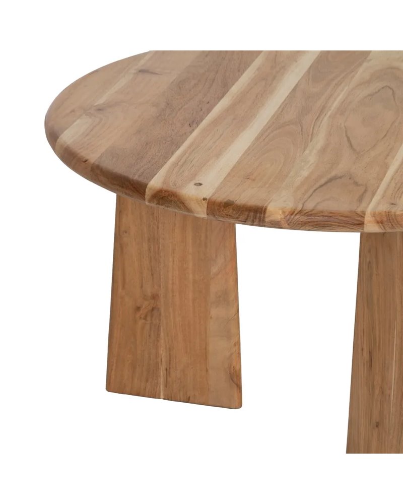 MESA CENTRO NATURAL MADERA DE MANGO 75 X 75 X 45 CM