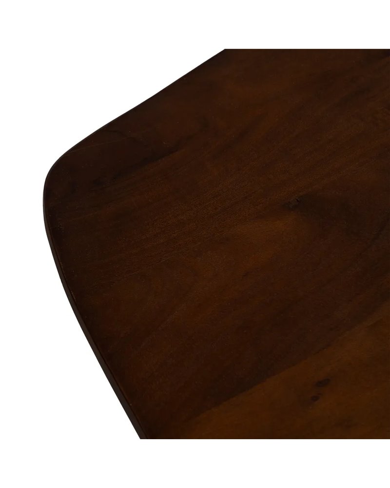 MESA CENTRO MARRÓN MADERA DE ACACIA 130 X 70 X 40 CM