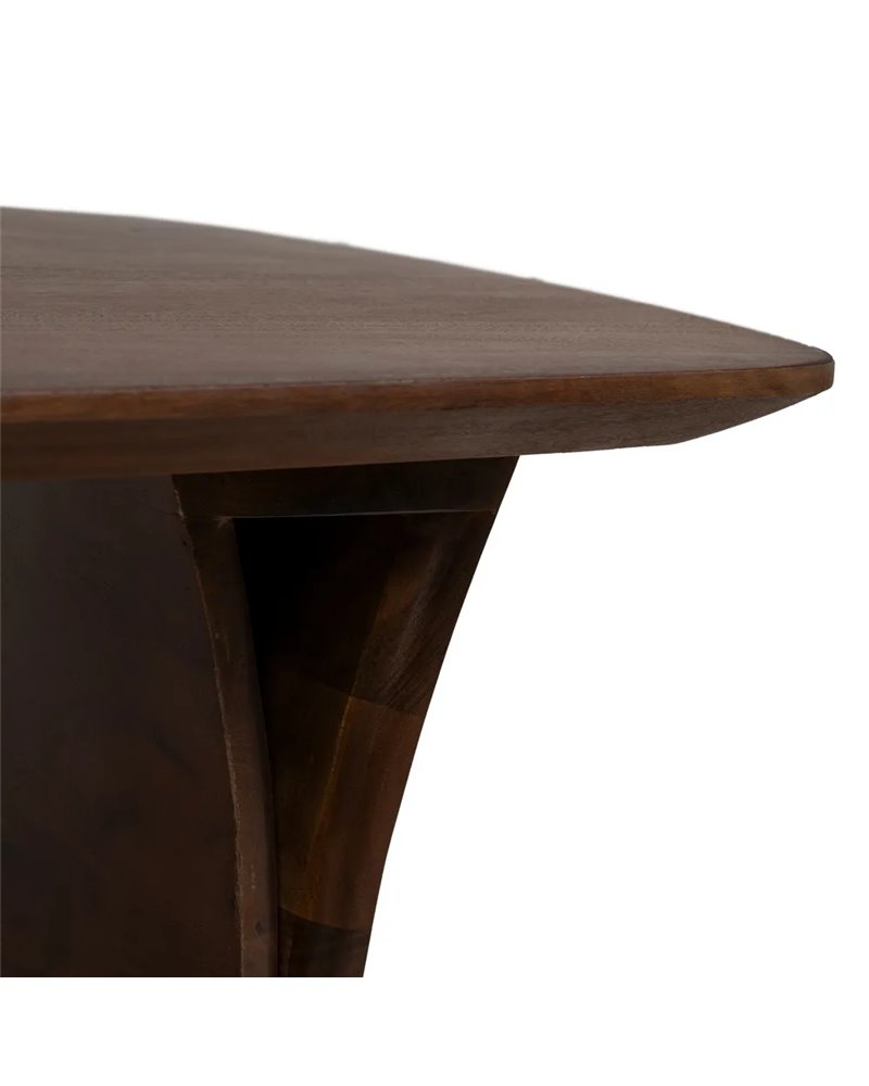 MESA CENTRO MARRÓN MADERA DE ACACIA 130 X 70 X 40 CM