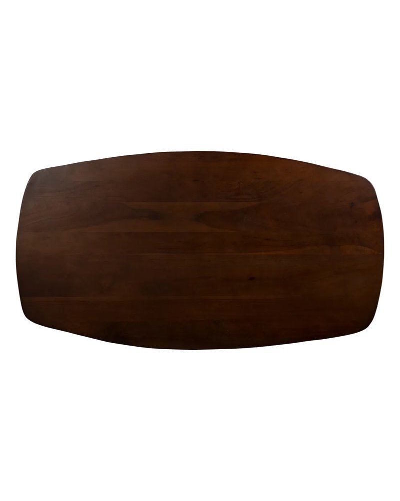 MESA CENTRO MARRÓN MADERA DE ACACIA 130 X 70 X 40 CM