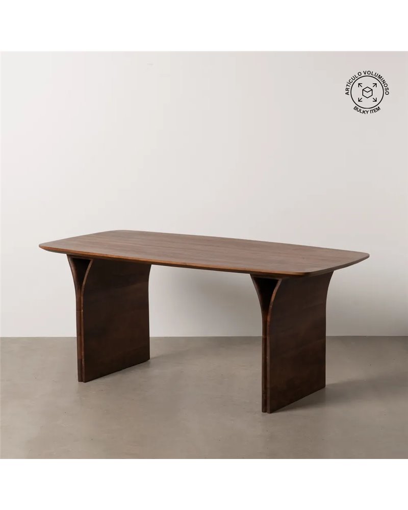 MESA COMEDOR MARRÓN MADERA DE ACACIA 180 X 90 X 76 CM