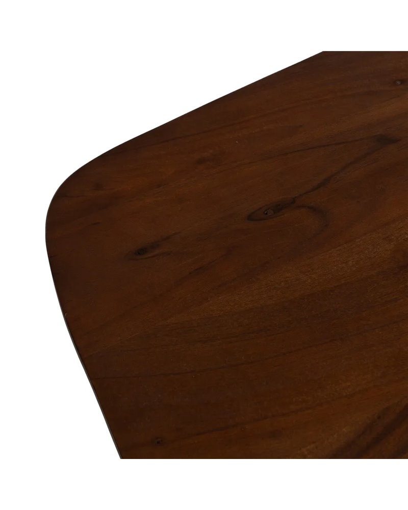 MESA COMEDOR MARRÓN MADERA DE ACACIA 180 X 90 X 76 CM