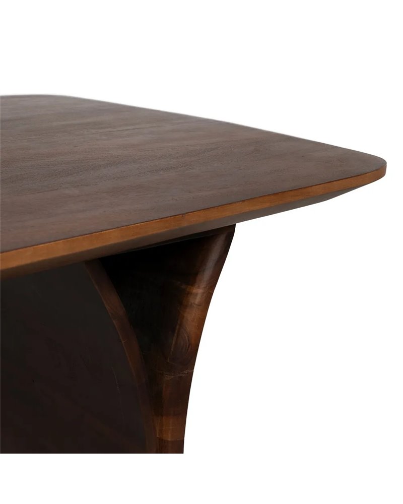 MESA COMEDOR MARRÓN MADERA DE ACACIA 180 X 90 X 76 CM