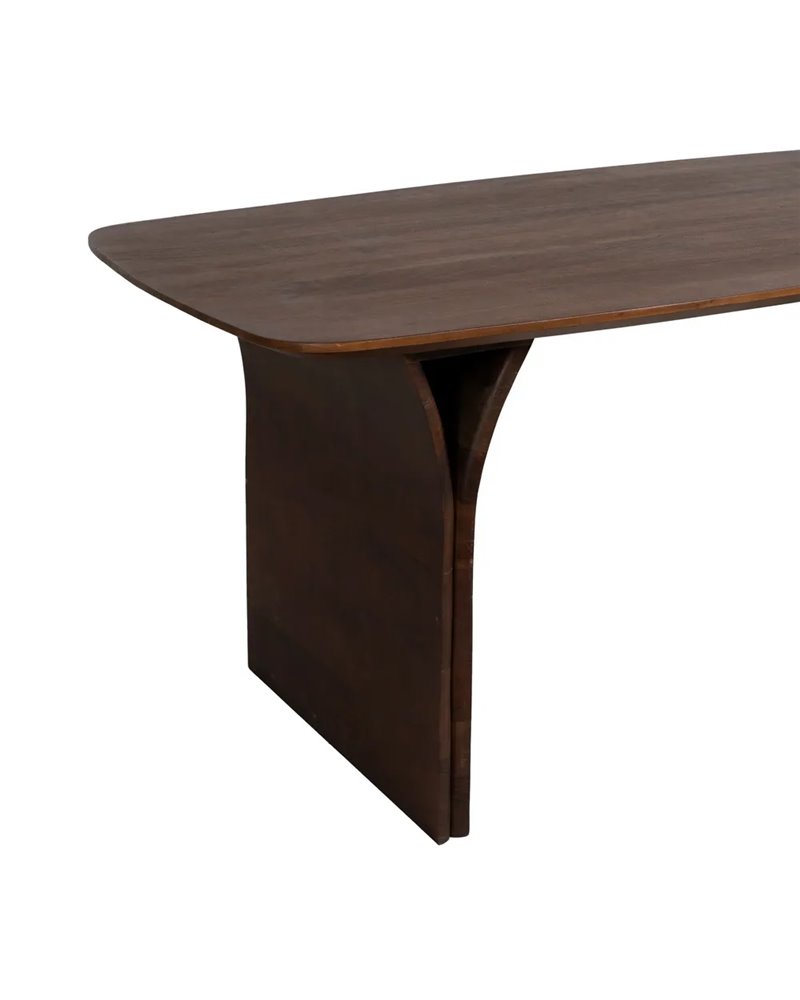 MESA COMEDOR MARRÓN MADERA DE ACACIA 180 X 90 X 76 CM