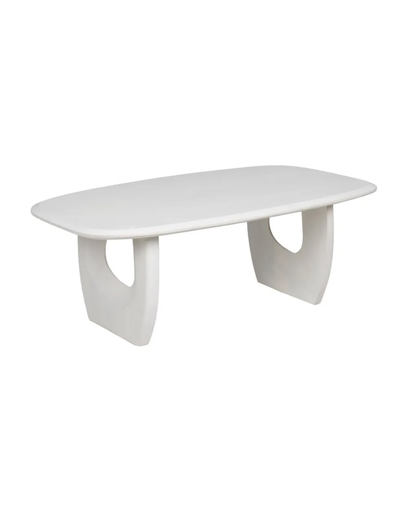 MESA CENTRO BLANCO ROZADO 130 X 70 X 46 CM