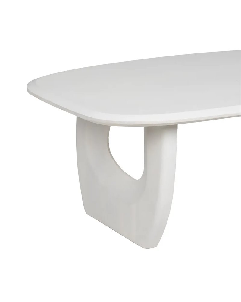 MESA CENTRO BLANCO ROZADO 130 X 70 X 46 CM