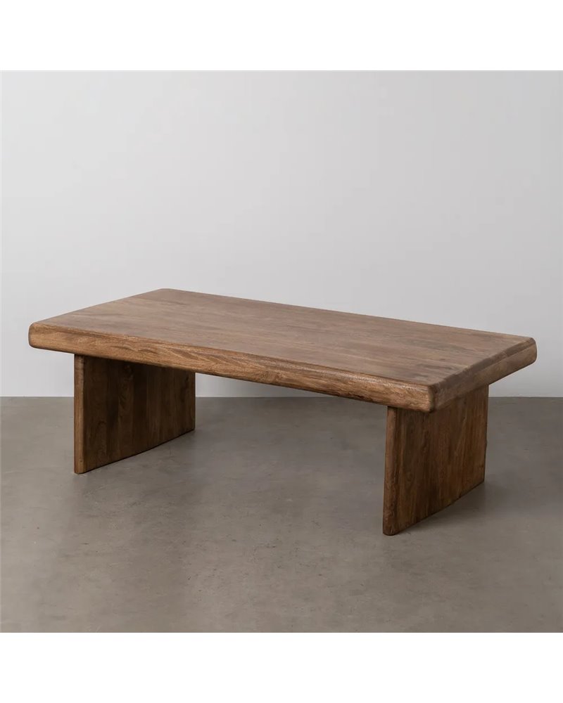 MESA CENTRO MARRÓN MADERA DE MANGO SALÓN 140 X 70 X 45 CM