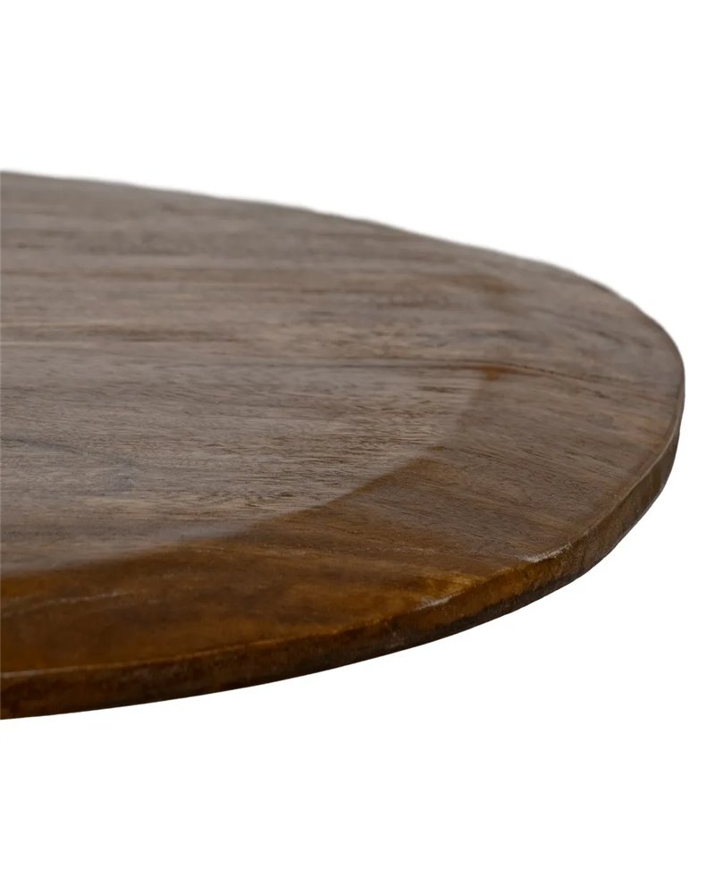 MESA CENTRO MARRÓN MADERA-HIERRO SALÓN 80 X 72 X 33 CM