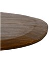 MESA CENTRO MARRÓN MADERA-HIERRO SALÓN 80 X 72 X 33 CM