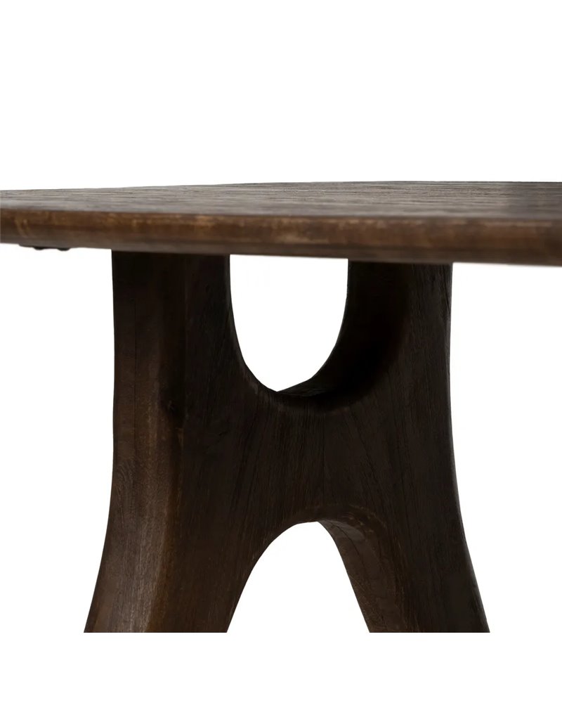 MESA COMEDOR MARRÓN MADERA DE MANGO 200 X 100 X 76 CM