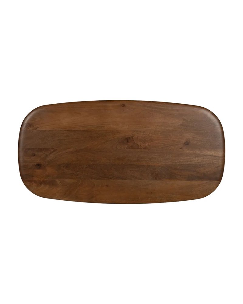 MESA CENTRO MARRÓN MADERA DE MANGO SALÓN 120 X 60 X 40 CM